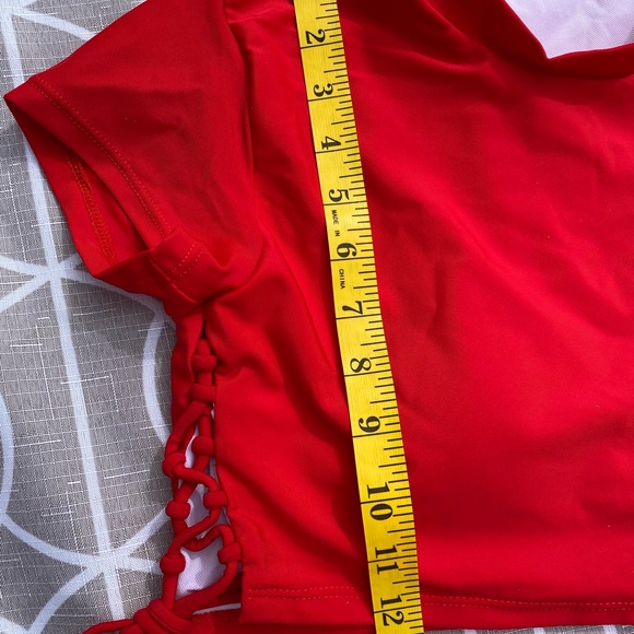 Red Two Peice SHEIN Swimsuit - Picture 7 of 9